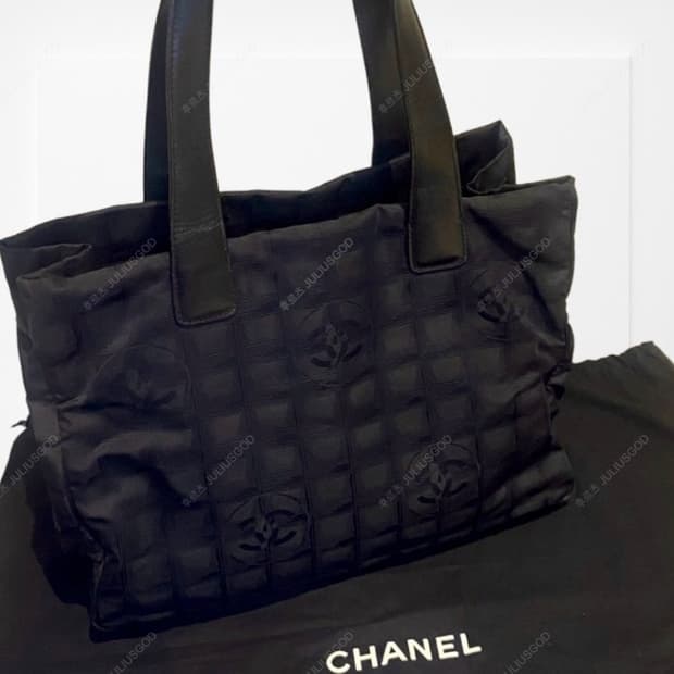 [정품] CHANEL 샤넬 나일론 토트백 가방 숄더백 