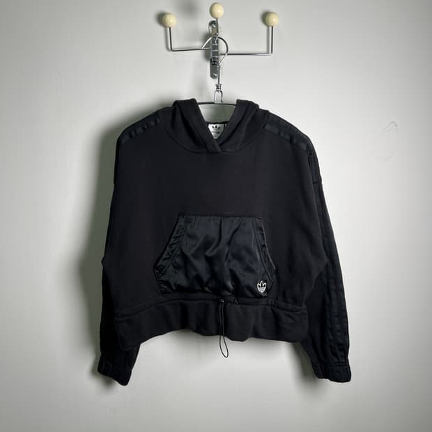 ADIDAS 아디다스 박시 크롭 후드티 2XS