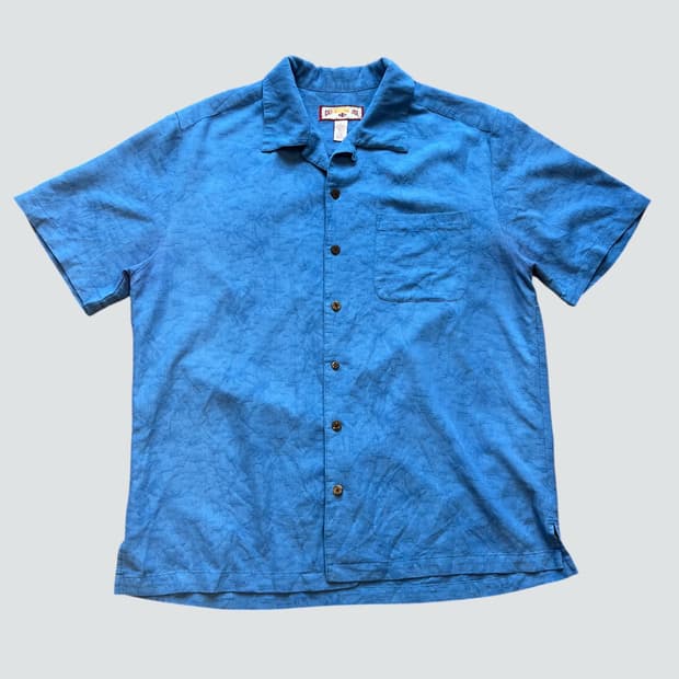 [L]CARIBBEAN JOE 카리빈조 블루 하와이안 셔츠 