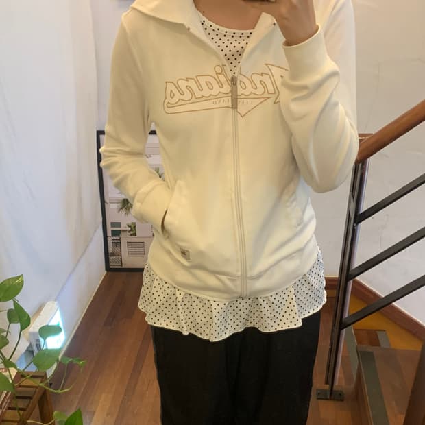 빈티지 MLB 후드집업 화이트