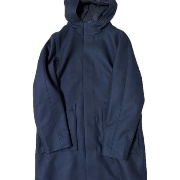 새상품 Cos 후드 코트 네이비