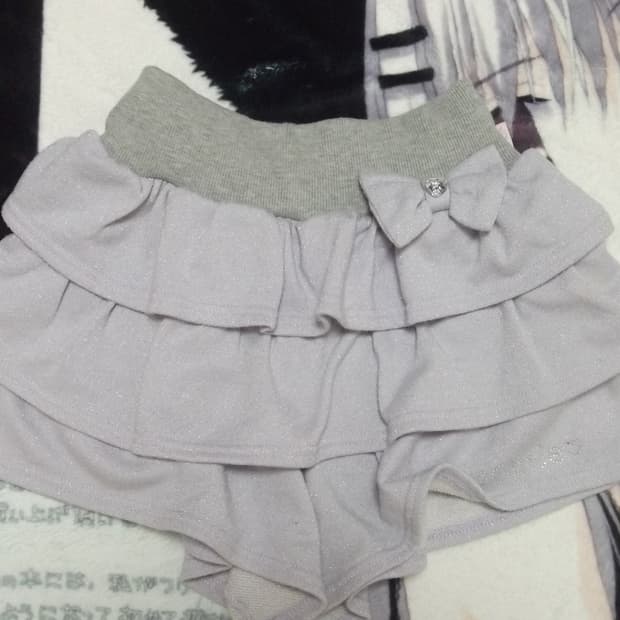 히메갸루 일본 빈티지 캉캉 리본 큐빅 스커트 스카판 갸루 고스로리