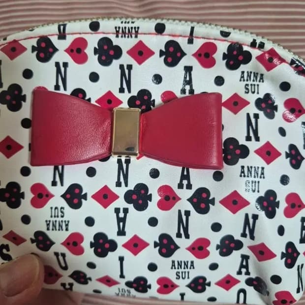 안나수이 리본ㅡ트럼프 파우치 👝