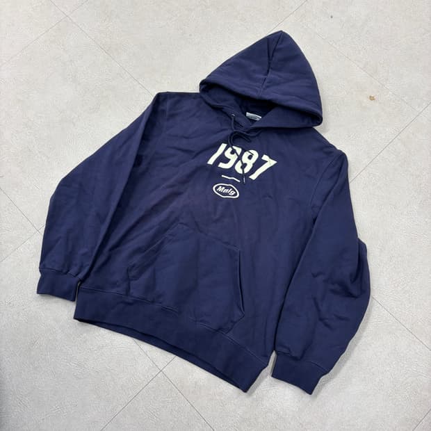 1987 mmlg 네이비 빅로고 후드티