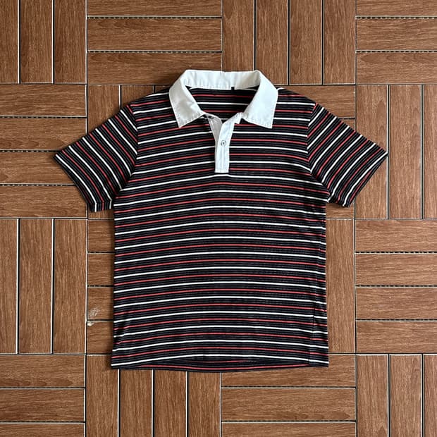 Vintage cotton striped pk 1/2 tee