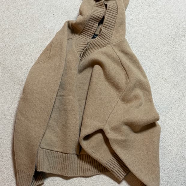 Massimo Dutti 여성 울 후드 니트 XS