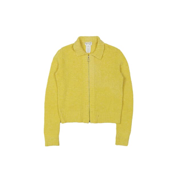 Agnes B. wool blend zip-up