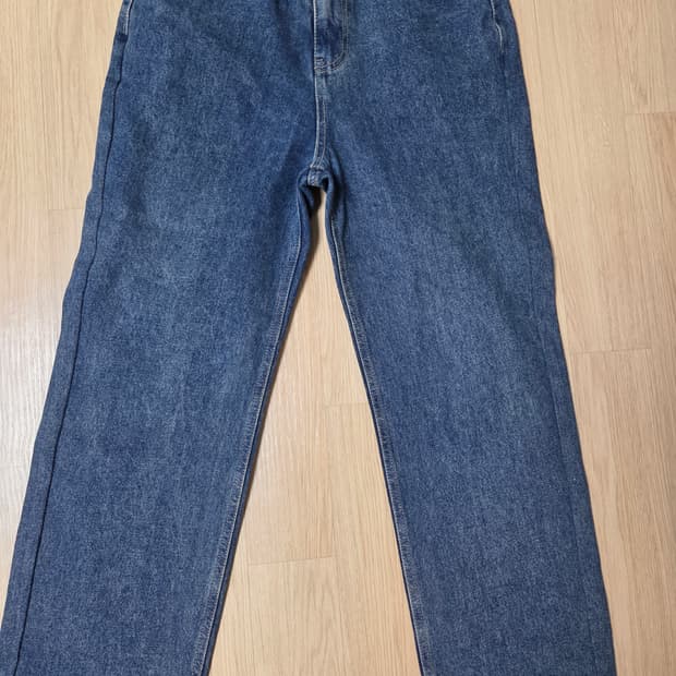 와르 M224 뉴 와이드 데님 팬츠_진청 short s