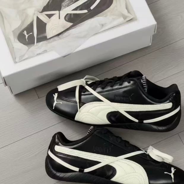 푸마 x 로제 스피드캣 PRM 블랙 웜 화이트 240MM