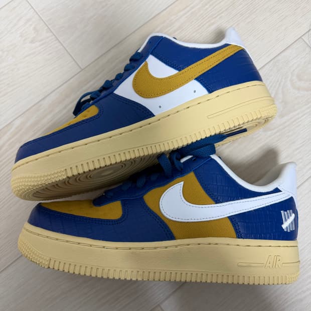 나이크 언디핏 에어포스 1 로우블루 235