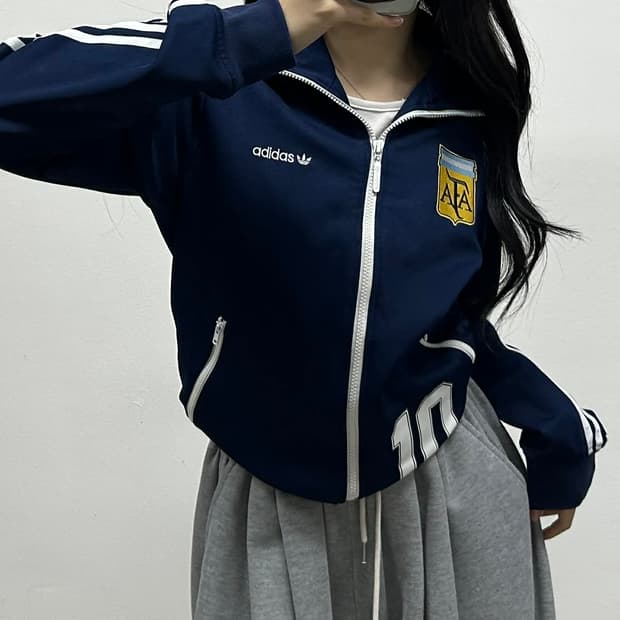아디다스 아르헨티나 10/11유니폼 네이비 트랙탑 희귀져지(95)