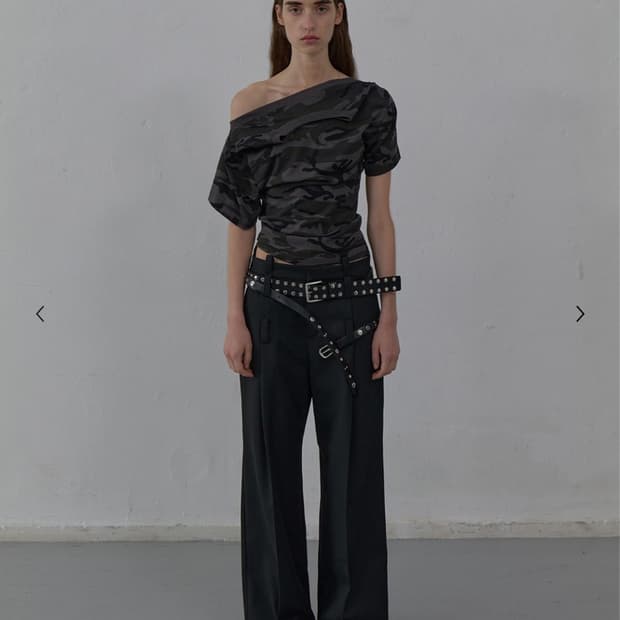 LCDC BACK CUT-OUT T-SHIRT (DARK GREY)