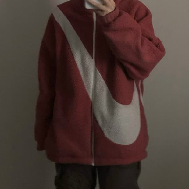 나이키 빅스우시 양면 리버시블 쉐르파 자켓