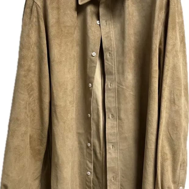 L) stu 레더 셔츠 카멜