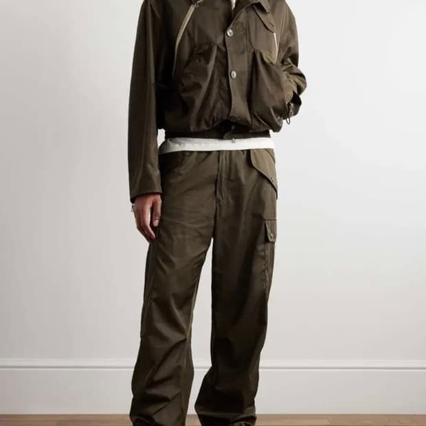 24ss 드리스 반 노튼 밴본 자켓 카키 L