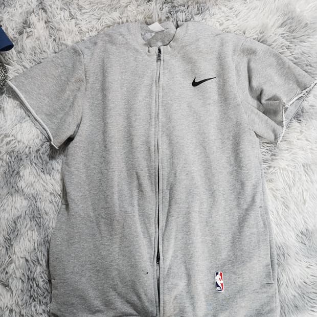 [L] 나이키 피어오브갓 웜업 탑 그레이