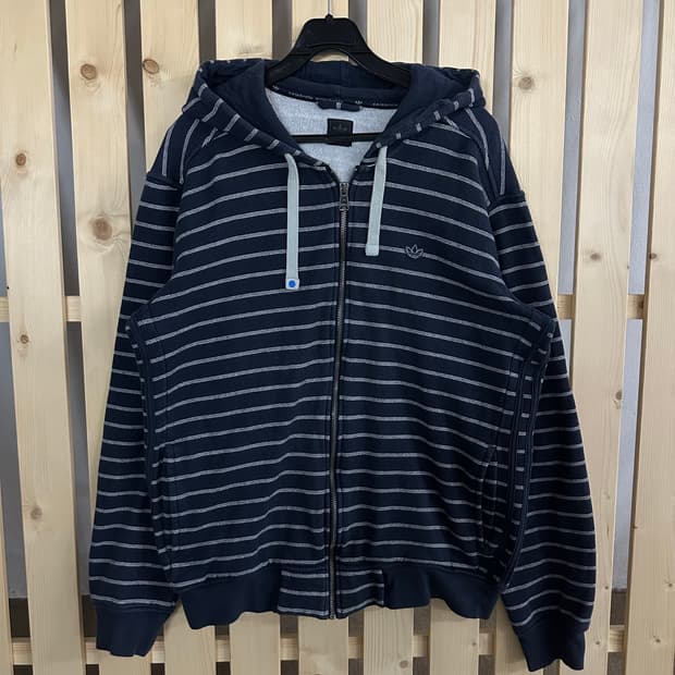 (L) 아디다스 네이비 스프라이트 후드집업