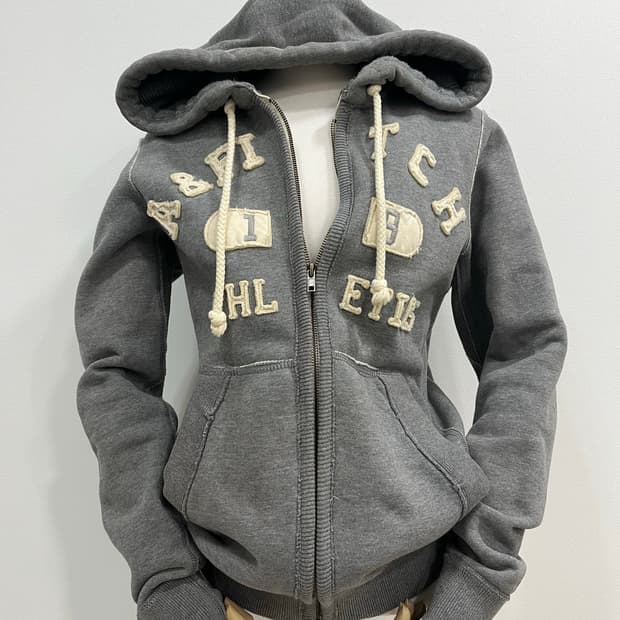 아베크롬비 그레이 후드집업