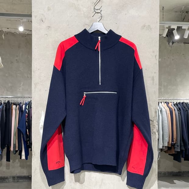 푸마 x 노아 네이비 스키 스웨터