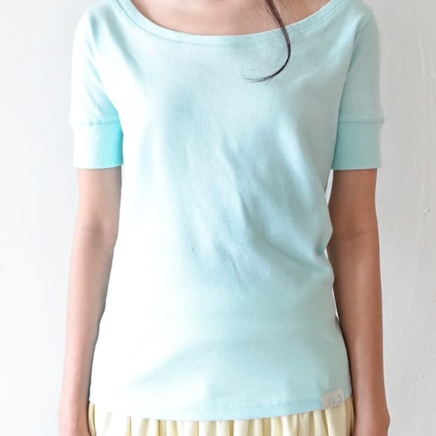 샵페어리 rib half top (mint)