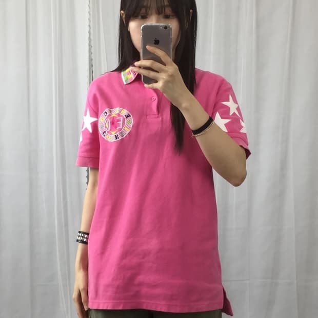 Enrico Coveri Pink Star Polo Shirt
