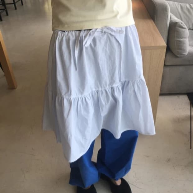 솔트핑거 미디 스커트 