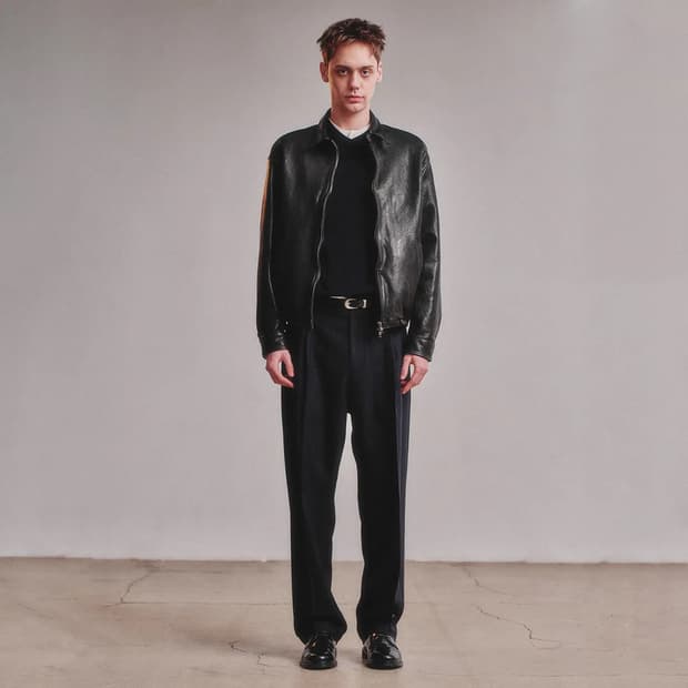 아트이프액츠 26ss 워시드 레더 스윙 자켓 