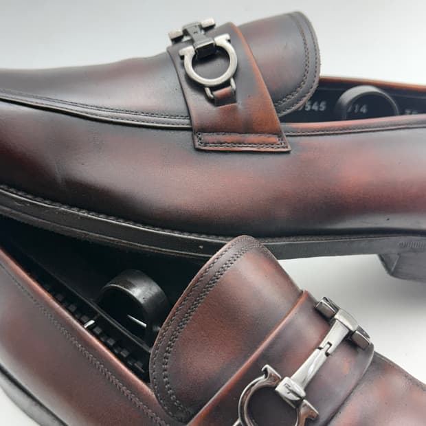 정품)페라가모구두265