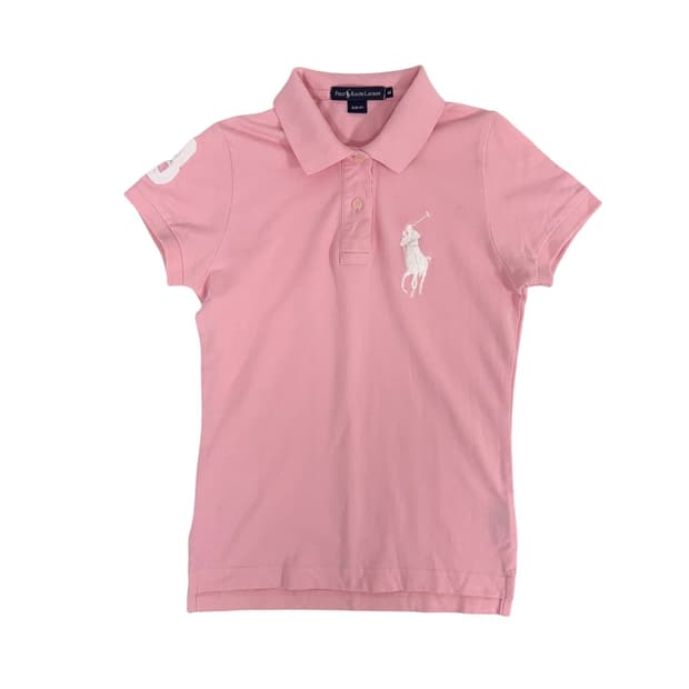폴로 빅포니 핑크 반팔 카라티 m
