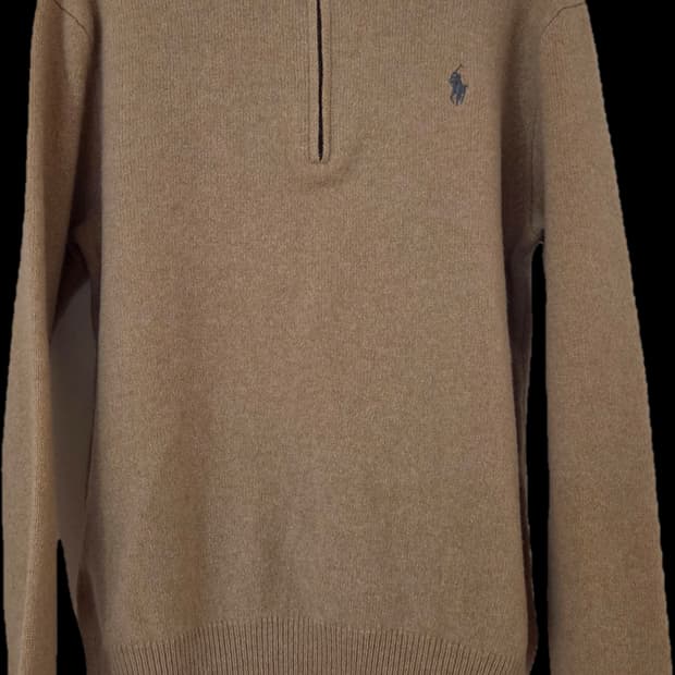 폴로 랄프로렌 울캐시미어 반집업 니트 스웨터