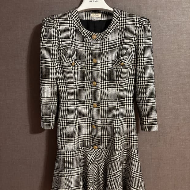 XYZ-HOUSE 체크 원피스 9AR /Japan vintage