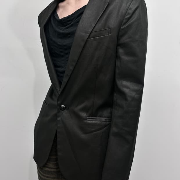 아르마니 코팅 원 버튼 블레이저