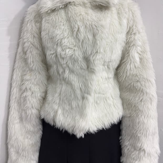 anita arenberg white fur jacket