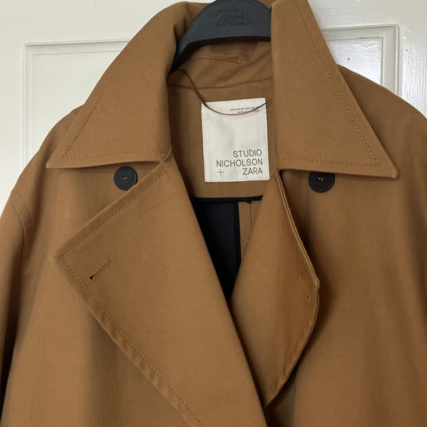 [새제품] 자라 x 스튜디오니콜슨 오버사이즈 트렌치코트 브라운