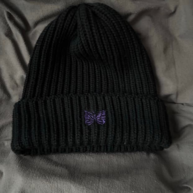 니들스 메리노 울 워치 캡 블랙