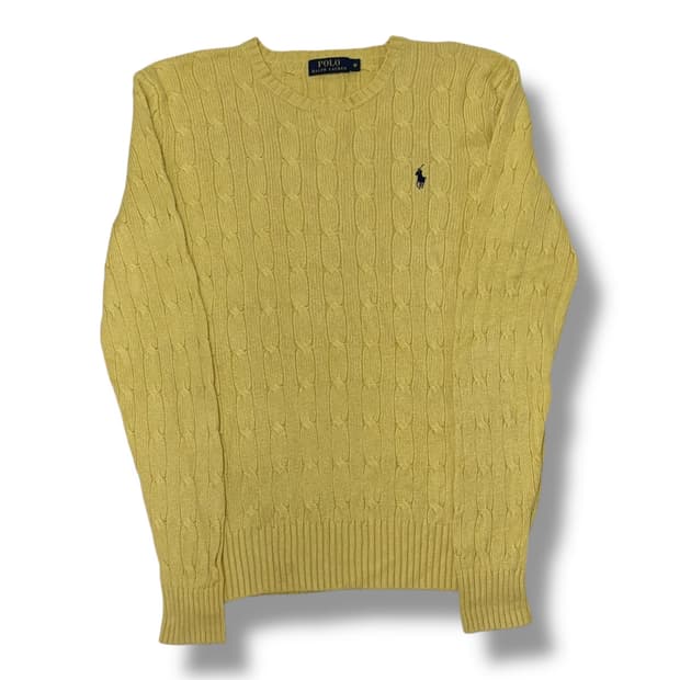 Polo Ralph Lauren 옐로우 케이블 니트