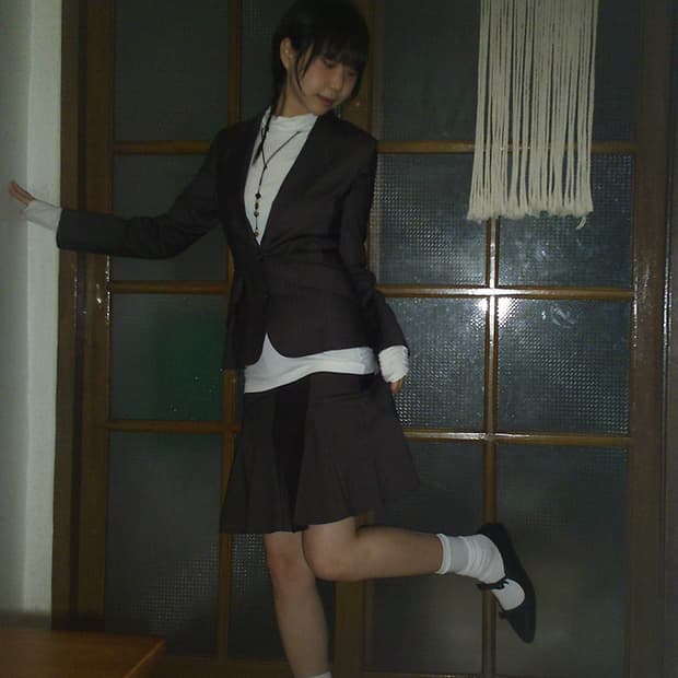 vintage brownie set-up(jacket+skirt)