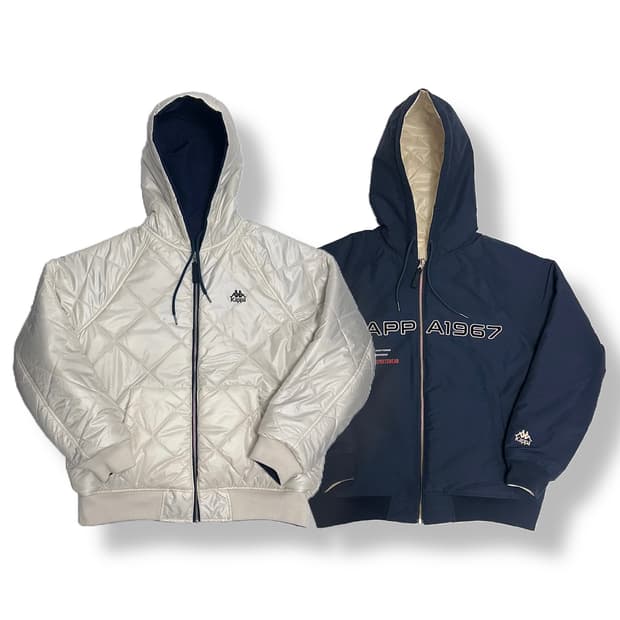 카파 리버서블 옴브라 누빔 패딩 점퍼