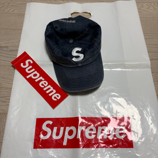 슈프림 22fw 피그먼트 6패널캡 인디고