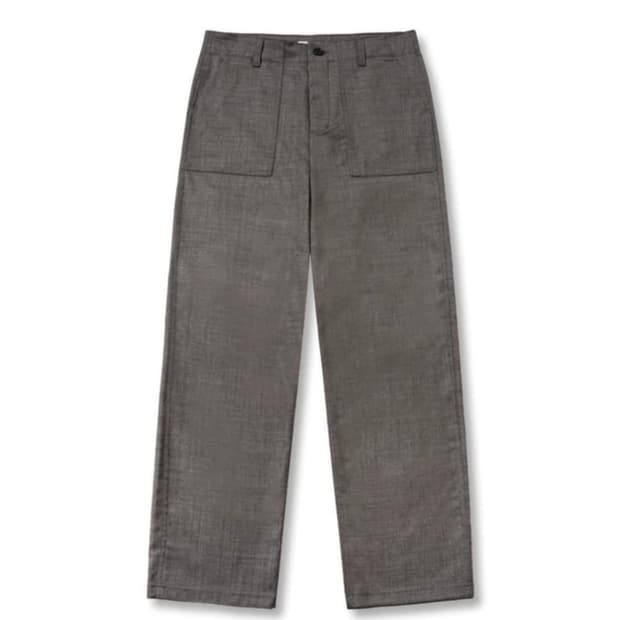 [L] a.ta GRID FATIGUE PANTS fog grey