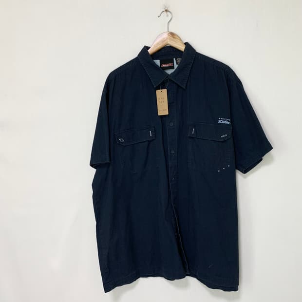 디키즈 제뉴인 네이비 반팔 셔츠 3XL 오버사이즈 빅사이즈