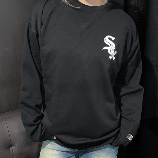 MLB 시카고 블랙 맨투맨 블랙