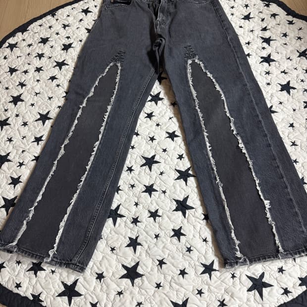 아워레가시 써드컷 슬래시 데님 블랙