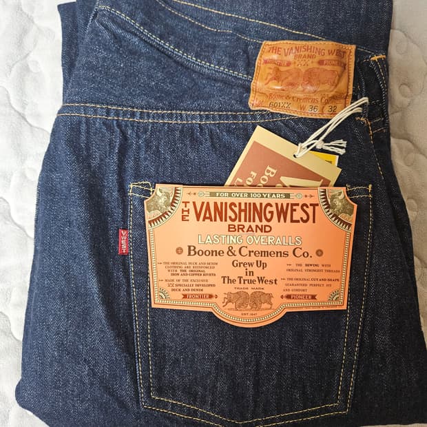 (25년)프리휠러스 1947 601xx 36*32 원워시 팝니다.