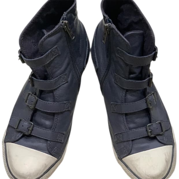 Ash 차콜&네이비 스니커즈 38