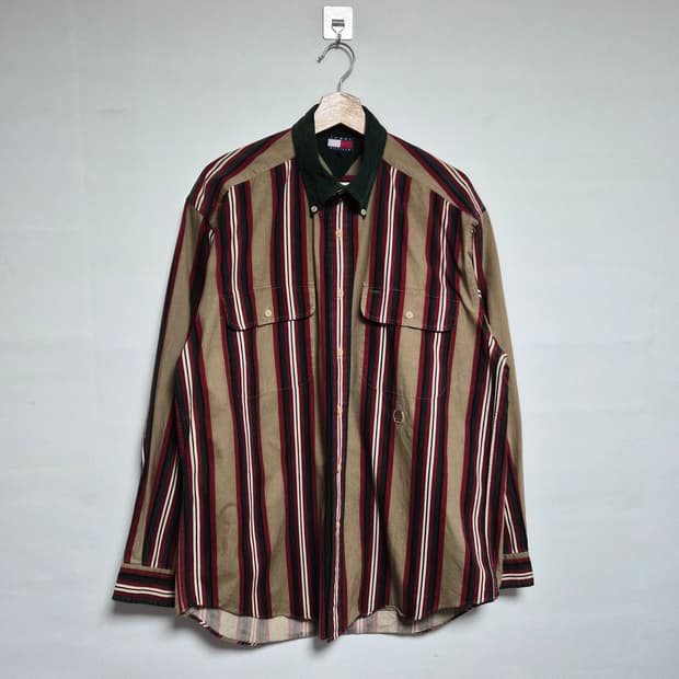 타미Tommy 올드스쿨 스트라이 셔츠 M사이즈 - S291