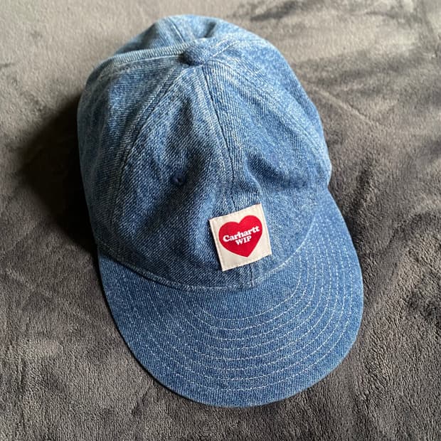 칼하트 WIP 내쉬 캡 블루 스톤 워시드