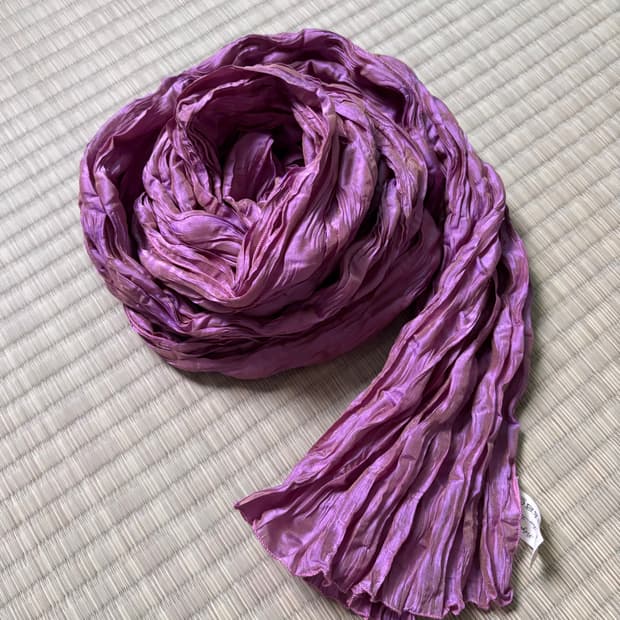 (made in france) pleats scarf (90-00s)