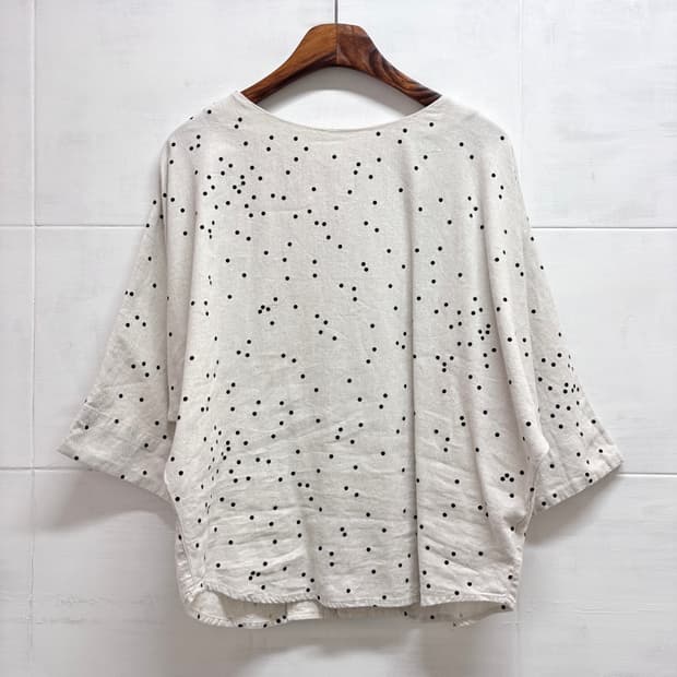 sunny clouds 도트 모리걸 블라우스  JPN