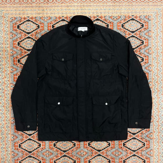 캘빈클라인 블랙 포켓 점퍼 남성L